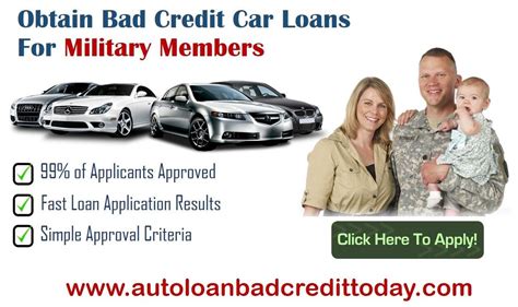 Car Loans For Military With Bad Credit